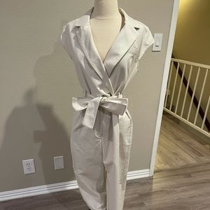 Anthropologie Ivory Jumpsuit
